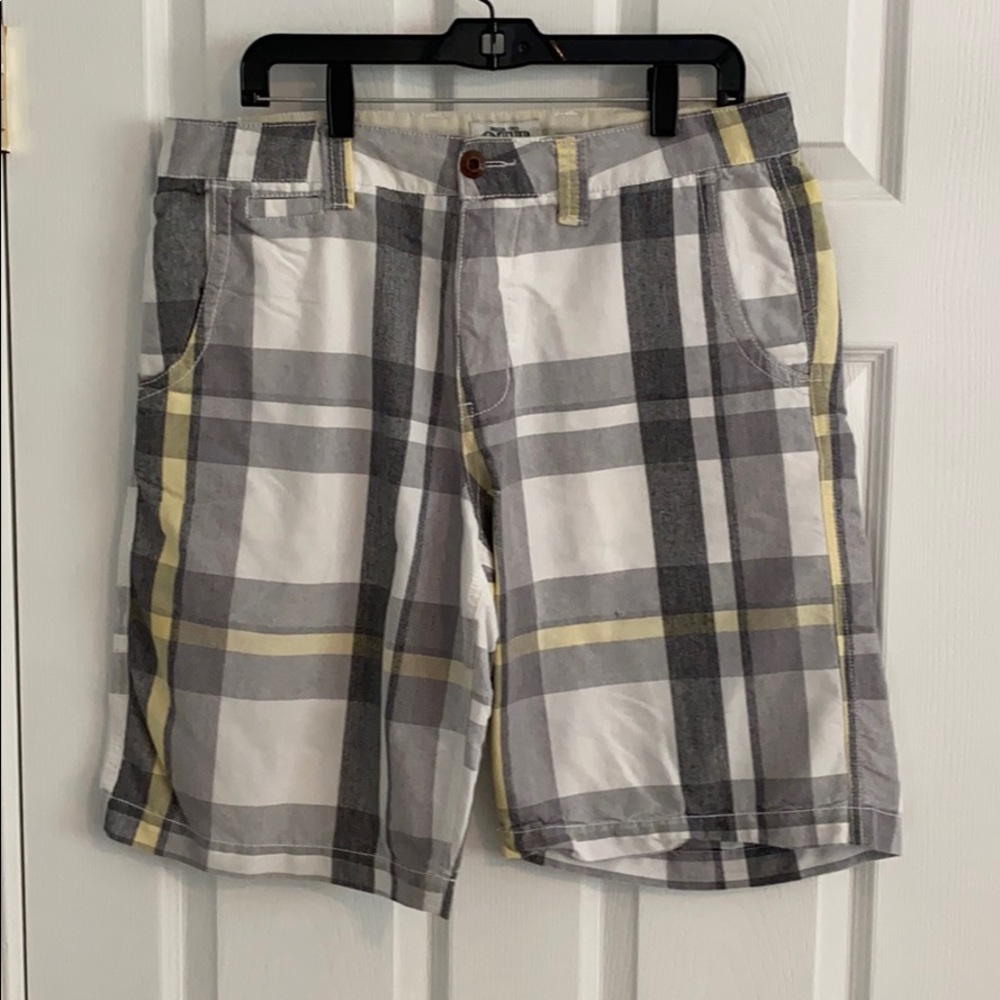 OTB, one tough brand, plaid shorts